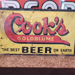 Cook's Goldblume Beer Sign
