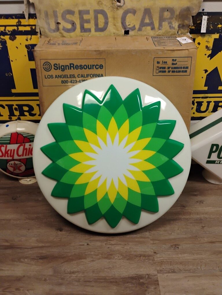 BP Gas Station Light-Up Sign