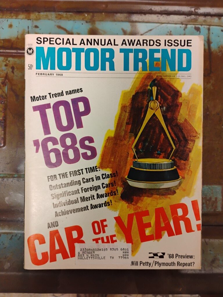 February 1968 Motor Trend Magazine