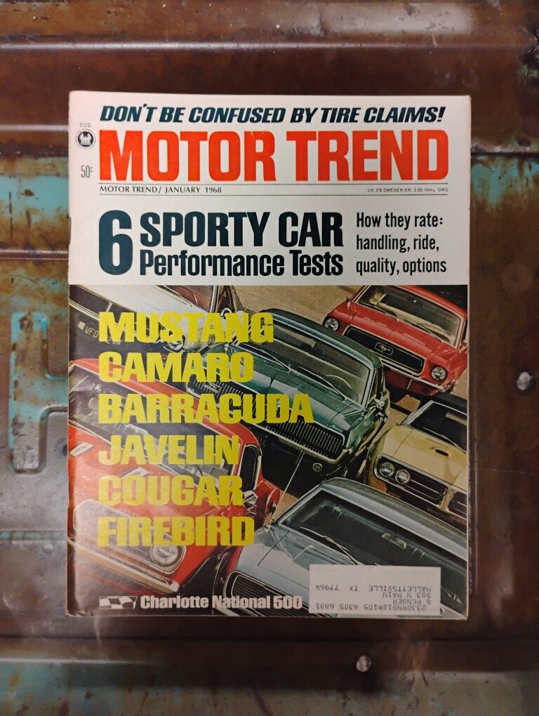 September 1968 Motor Trend Magazine