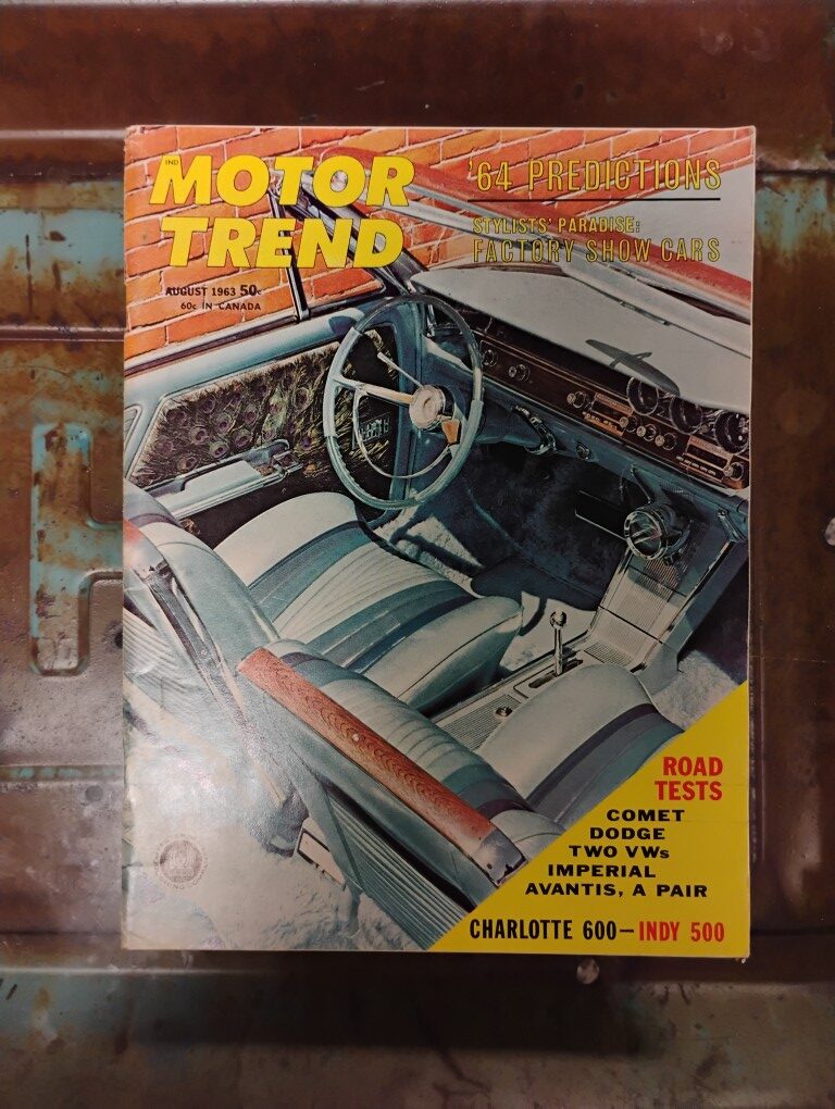 August 1963 Motor Trend Magazine