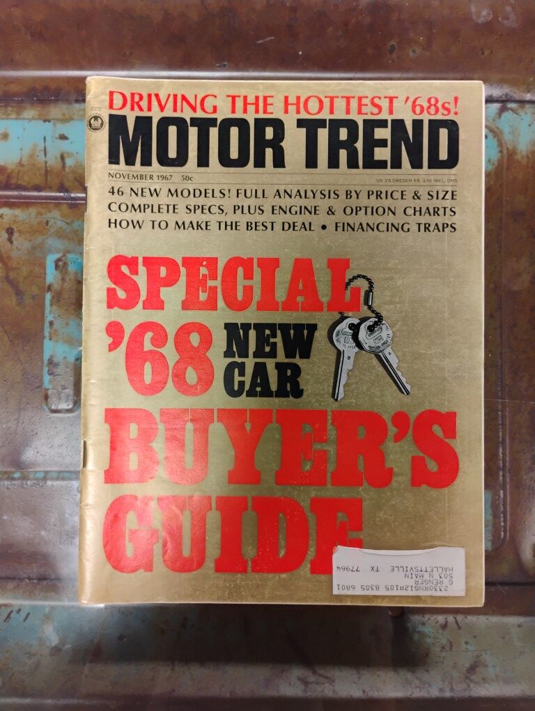 November 1967 Motor Trend Magazine