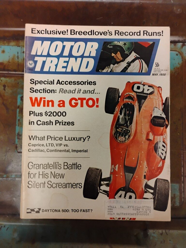 May 1968 Motor Trend Magazine