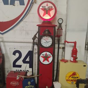 Texaco Clock Face Gas Pump